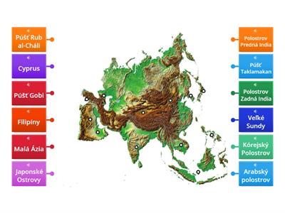 Slepá Mapa (ostrovy, polostrovy + púšte)