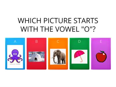 VOWELS - short sound 