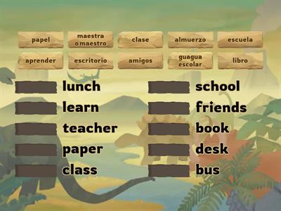 Back to School Vocabulary