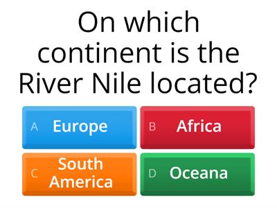 The River Nile Ultimate Brain Busting Quiz!