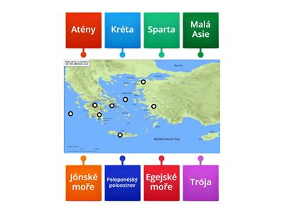 Starověké Řecko - mapa