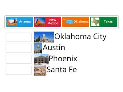 U.S. Southwest States & Capitals