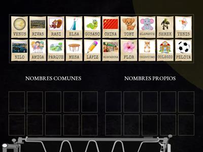 NOMBRES COMUNES Y PROPIOS