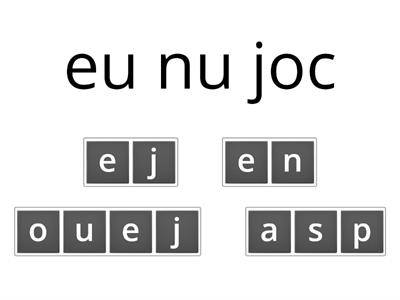 Jouer -  A  juca. Prezent, negativ.(I)