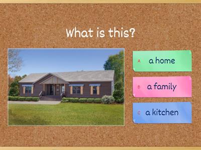 What makes a home? Voabulary One