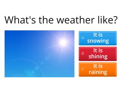 What's the weather like?