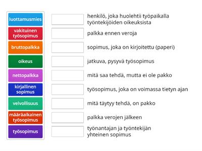 Työelämä sanapeli 1