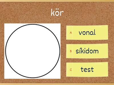 Vonal, síkidom, test