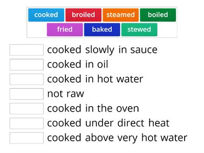 CCLC Cooking Adjectives