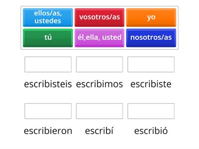 Español B1.2 |Pretérito indefinido "escribir"