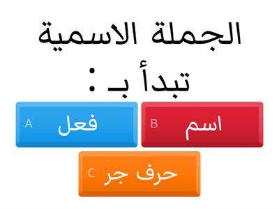 مسابقة اللغة العربية للصف الرابع /باشراف المعلمة نسرين عطيات