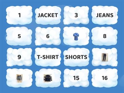 Memory game: clothes!