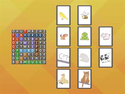 Animal wordsearch