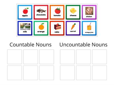 Year 3 (Module 6- Food, please!) - countable, uncountable nouns