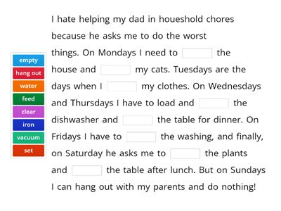 Household chores