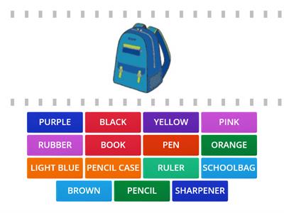  School objects AND colours