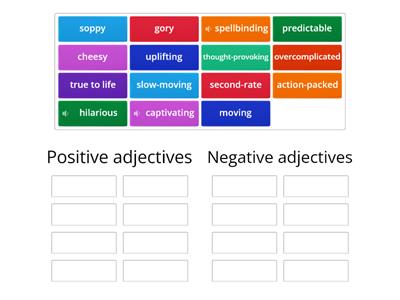 Adjectives to describe movies