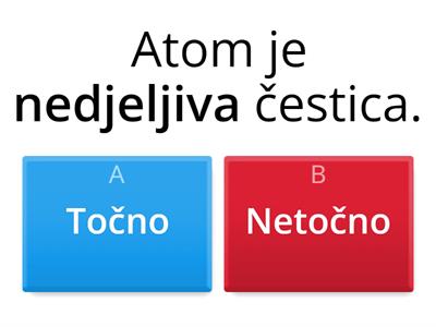Atomi i molekule - Kemija 7