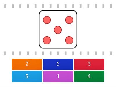 Dot patterns 1-6: match up