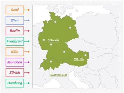 Wo sind diese Städte? 