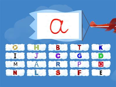 Match  the small letter with the capital letter. 