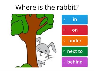  Prepositions - in on under next to over
