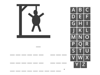 Hangman - Food - Elementary