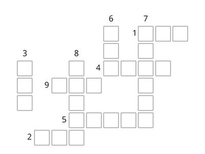 crossword past simple 5th grade