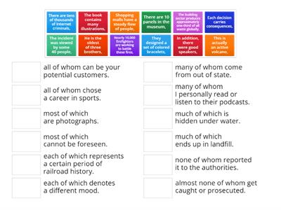 Quantifiers and prepositions in relative clause