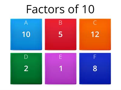 Math 5 - Factors