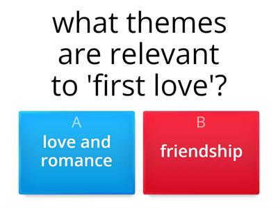 First love quiz