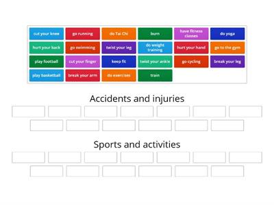 7 Accidents and injuries / keeping fit