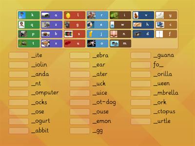 Oxford Phonics Alphabet - first letter