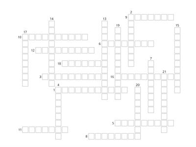 Partizip II crossword 