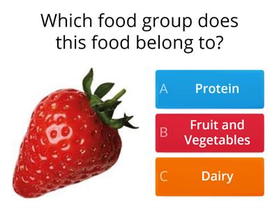 Food Groups Quiz 