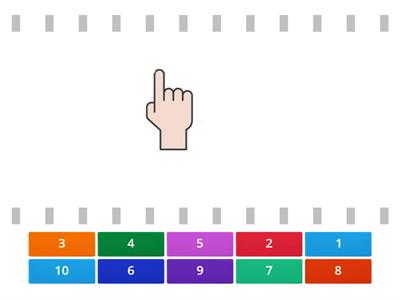 Kézjelek számolás 1-10