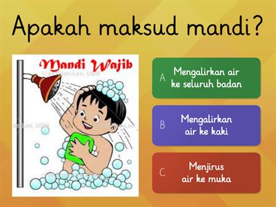 Ibadah tahun 3 (Cara-cara mandi wajib)