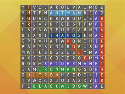 MARVEL WORDSEARCH