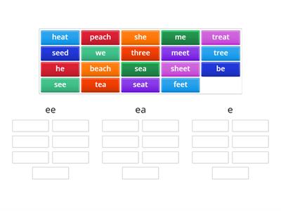 ee ea word sort