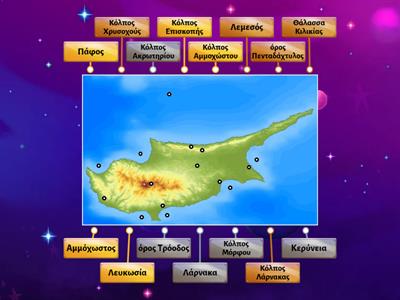 Πόλεις, βουνά και κόλποι στη Κύπρο                                       Τσελεπή Σοφία
