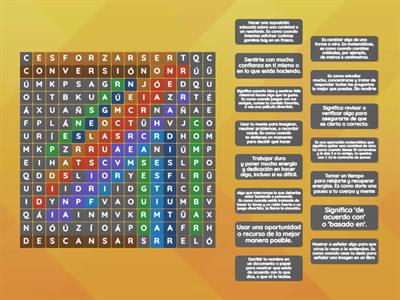 EOGs - Vocabulario Semana 5 (Tercer Grado) -  Sopa de Letras