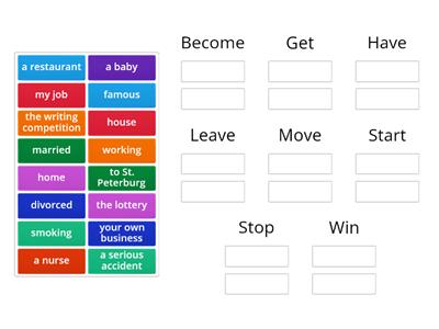 Outcomes elem U8 p 72-73. Collocations