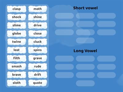 Short vs. long vowel