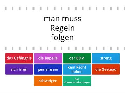 Was passt zusammen? - Die Weiße Rose, Kapitel 1-3