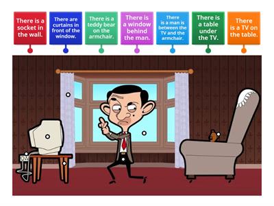 Mr. Bean - prepositions of place