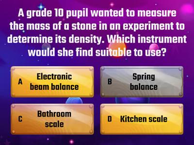 Mass and Weight - Demonstrate how to measure mass and  weight