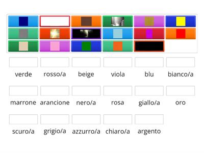 Italian colours - matching game