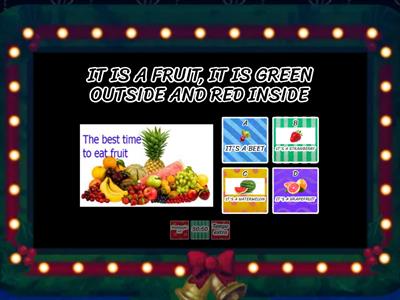 FRUIT AND VEGETABLES QUIZ