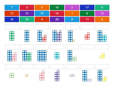 Numicon Number Recognition 0-20 Match up