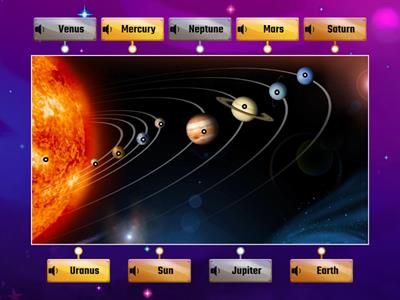 Match the planets/stars